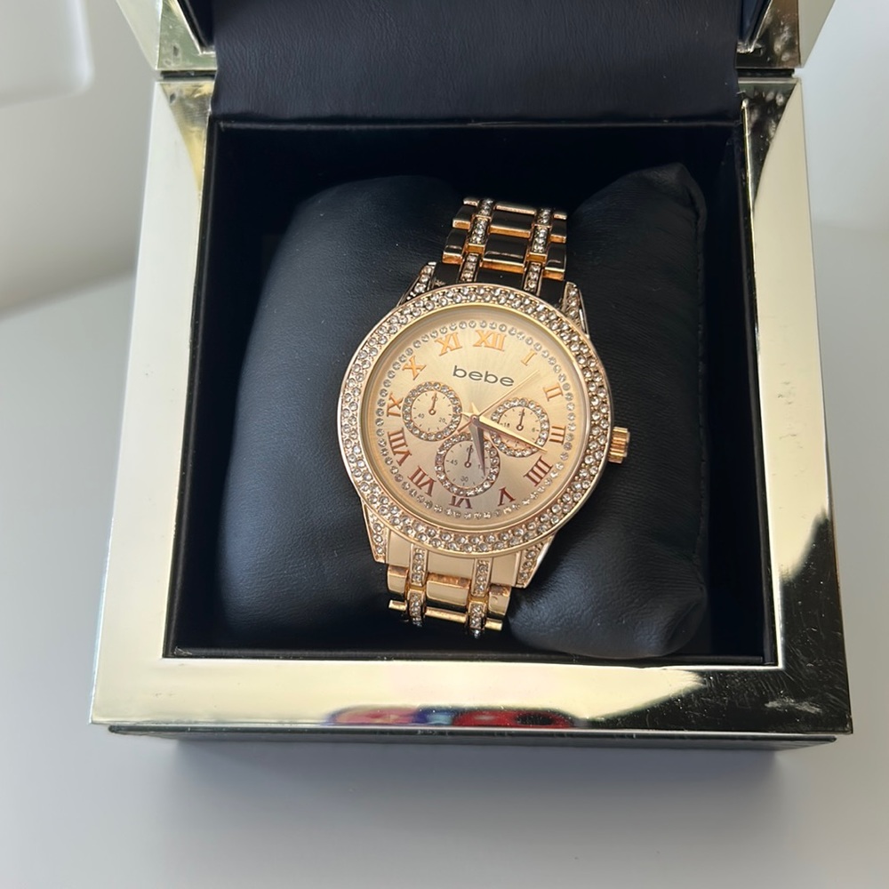 Bebe Rose Gold watch new with tags
